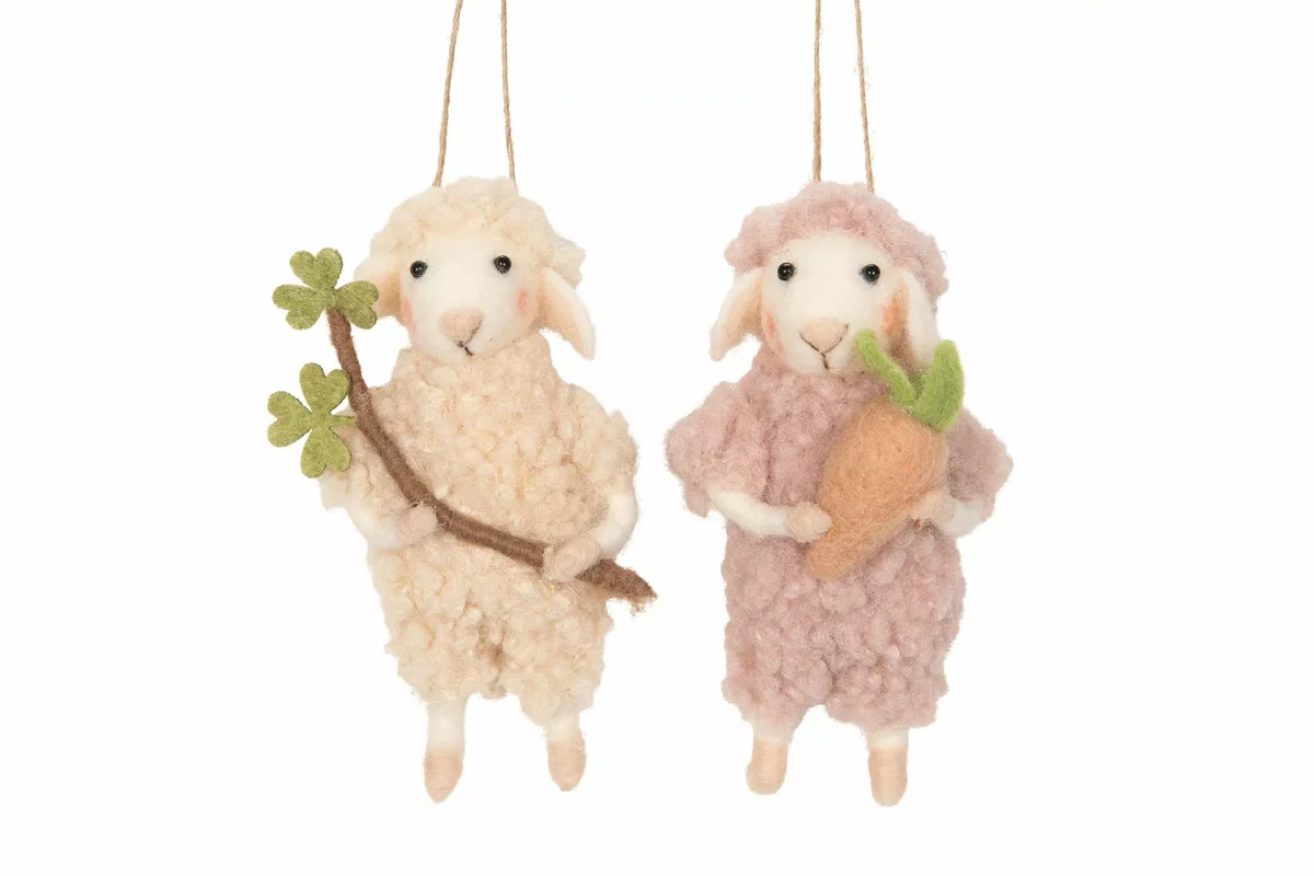 Ulldjur beige lamm - Bild 2